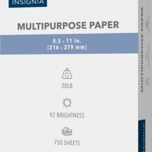 Insignia™ - Multipurpose 8.5" x 11" 750-Count Paper