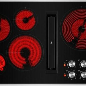 JennAir - JX3 Euro-Style 36" Built-In Electric Cooktop - Black/Stainless