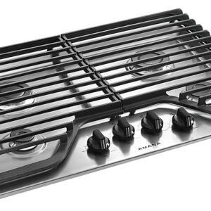 Amana - 30" Built-In Gas Cooktop - Stainless Steel