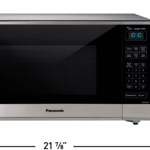 Panasonic - 1.6 Cu. Ft. 1250 Watt SN77HS Microwave with Cyclonic Inverter - Stainless Steel/silver