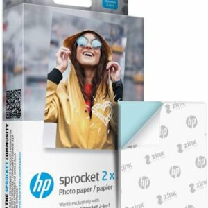 HP - Sprocket  2" x 3" Premium Sticky-Backed Zink Photo Paper - 50 Pack