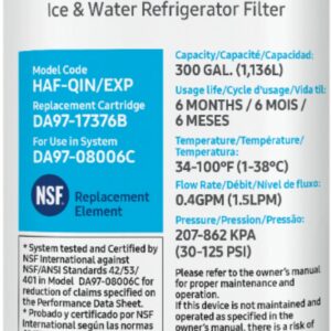 Water Filter for Select Samsung Refrigerators - White