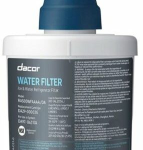 Water Filter for Dacor Side-by-Side Refrigeration - White