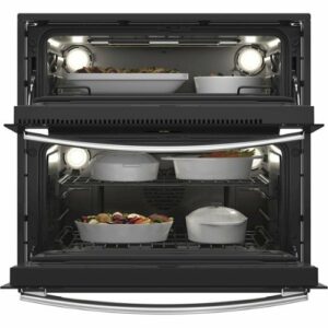 GE Profile - 30" Built-In Double Electric Convection Wall Oven - Stainless Steel