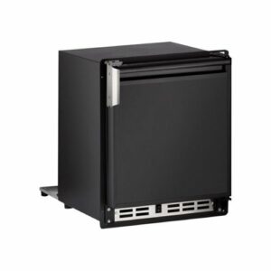 U-Line - Marine Series 15-1/8" 23-Lb. Built-In Icemaker - Black