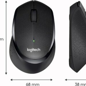 Logitech - M330 SILENT PLUS Wireless Optical Mouse with USB Nano Receiver - Black