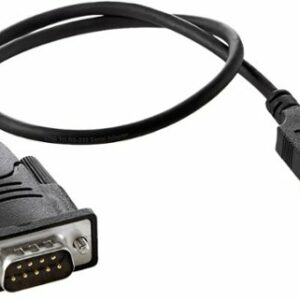 Insignia™ - 1.3' USB-to-RS-232 (DB9) PDA/Serial Adapter Cable, with Prolific Chipset - Black