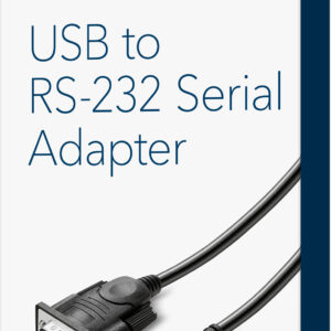 Insignia™ - 1.3' USB-to-RS-232 (DB9) PDA/Serial Adapter Cable, with Prolific Chipset - Black