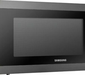 Samsung - 1.9 Cu. Ft. Countertop Microwave for Built-In Applications with Sensor Cook - Black Stainless Steel