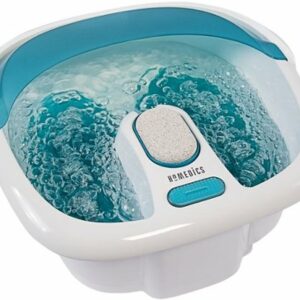 HoMedics - Bubble Foot Spa with Heat Boost Power - White/Gray