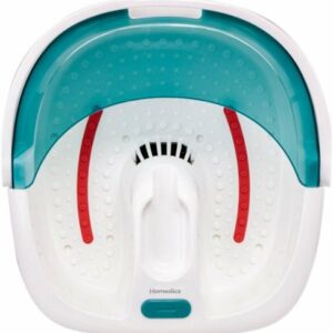 HoMedics - Bubble Foot Spa with Heat Boost Power - White/Gray