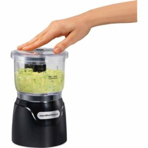 Hamilton Beach - Stack & Press 3-Cup Food Chopper - Black