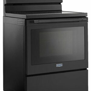 Maytag - 5.3 Cu. Ft. Self-Cleaning Freestanding Electric Range with Precision Cooking System - Black