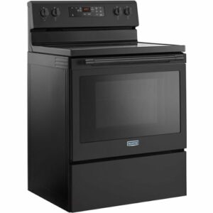 Maytag - 5.3 Cu. Ft. Self-Cleaning Freestanding Electric Range with Precision Cooking System - Black