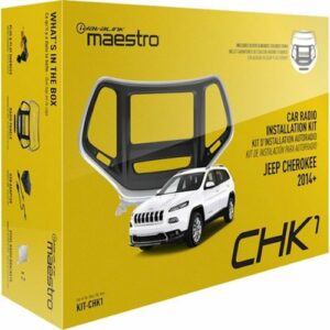 Maestro - Dash Kit for Select 2014-2023 Jeep Cherokee DIN DDIN - Black