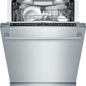 Bosch - Benchmark Series 24" Top Control Built-In Stainless Steel Tub Dishwasher with 3rd Rack and PureDry, 38 dBA - Stainless Steel