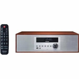 Toshiba - 30W Audio System - Silver/Brown