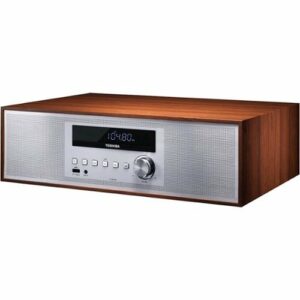 Toshiba - 30W Audio System - Silver/Brown