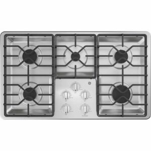 GE - 36" Built-In Gas Cooktop - Stainless Steel