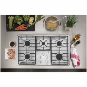 GE - 36" Built-In Gas Cooktop - Stainless Steel