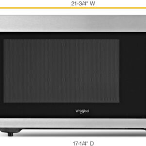 Whirlpool - 1.6 Cu. Ft. Full-Size Microwave - Stainless Steel