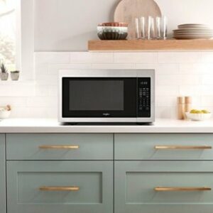 Whirlpool - 1.6 Cu. Ft. Full-Size Microwave - Stainless Steel