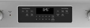 GE - 5.3 Cu. Ft. Slide-In Electric Range - Stainless Steel