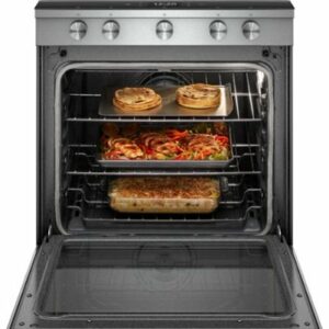 Whirlpool - 5.8 Cu. Ft. Self-Cleaning Slide-In Gas Convection Range - Stainless Steel