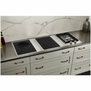 JennAir - 15" Electric Induction Cooktop - Black/Silver