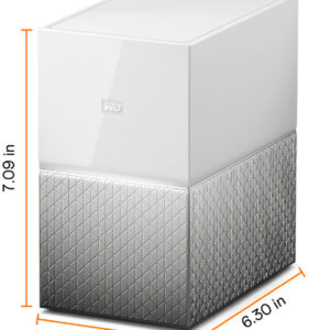 WD - My Cloud Home Duo 2-Bay 12TB Personal Cloud - White