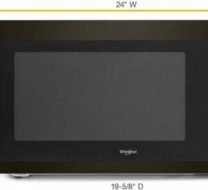 Whirlpool - 2.2 Cu. Ft. Microwave with Sensor Cooking - Black Stainless Steel