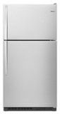 Whirlpool - 20.5 Cu. Ft. Top-Freezer Refrigerator - Stainless Steel