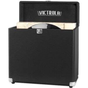 Victrola - Storage Case for Vinyl Turntable Records - black