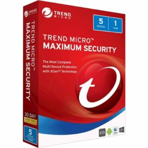 Trend Micro - Maximum Security Antivirus Internet Security Software (5-Device) (1-Year Subscription) - Android, Mac OS, Windows, Apple iOS