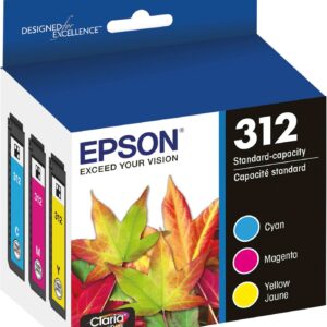 Epson - 312 3-Pack Ink Cartridges - Cyan/Magenta/Yellow