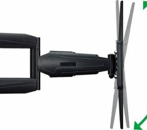 Insignia™ - Full-Motion Wall Mount for 47" - 90" TVs up to 130 lbs. - Extends 25.2” - Black