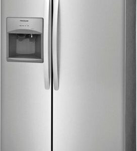 Frigidaire - 25.6 Cu. Ft. Side-by-Side Refrigerator - Stainless Steel