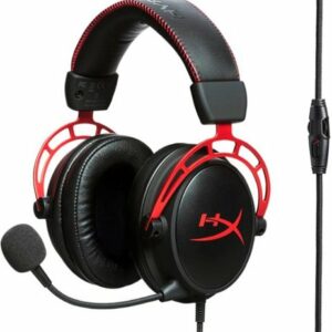 HyperX - Cloud Alpha Wired Gaming Headset for PC, Xbox X|S, Xbox One, PS5, PS4, Nintendo Switch, and Mobile - Black/Red