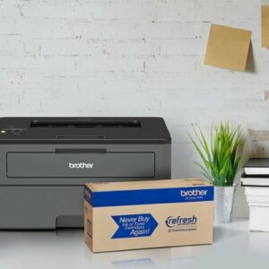 Brother - HL-L2370DW XL Wireless Black-and-White Refresh Subscription Eligible Laser Printer - Gray