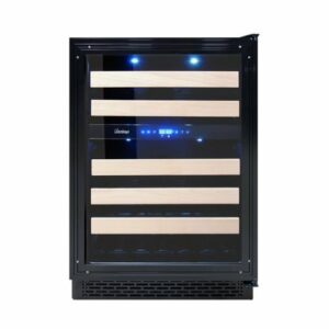 Vinotemp - 24-Inch Panel-Ready Wine Cooler - Black