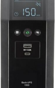 APC - Back-UPS Pro BN 1500VA, 10 Outlets, 2 USB Charging Ports, AVR, LCD Interface - Black