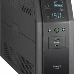 APC - Back-UPS Pro BN 1500VA, 10 Outlets, 2 USB Charging Ports, AVR, LCD Interface - Black