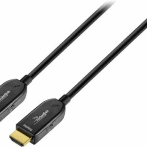 Rocketfish™ - 100' 4K UltraHD/HDR In-Wall Rated Active Fiber Optical HDMI Cable - Black