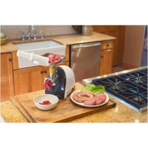 Weston - #5 Electric Meat Grinder & Sausage Stuffer - White