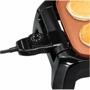 Hamilton Beach - Durathon Reversible Ceramic Griddle - Black