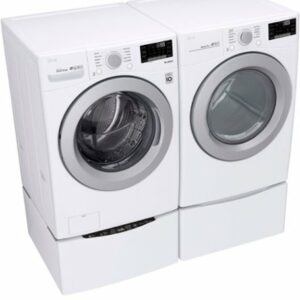 LG - 7.4 Cu. Ft. Stackable Smart Gas Dryer with Sensor Dry - White