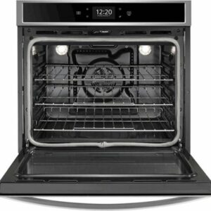 Whirlpool - 30" Built-In Single Electric Convection Wall Oven with Air Fry when Connected - Stainless Steel