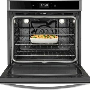 Whirlpool - 30" Built-In Single Electric Convection Wall Oven with Air Fry when Connected - Stainless Steel