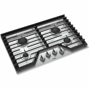 Whirlpool - 30" Gas Cooktop - Stainless Steel