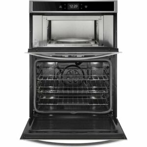 Whirlpool - 30" Built-In Electric Convection Double Wall Oven with Microwave with Air Fry when Connected - Stainless Steel